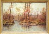DAWES Edwin M 1872-1945,Calm River in an Autumn Landscape,Clars Auction Gallery US 2010-08-08