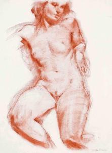DAWNAY George 1970,Reclining female nude,Christie's GB 2011-09-20