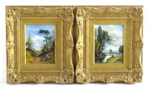 DAWSON Alfred 1858-1922,A pair of landscape scenes,1863,Claydon Auctioneers UK 2022-08-28