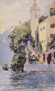 DAWSON George Walter 1870-1938,Villa on Lake Como,Weschler's US 2007-12-01