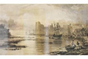 DAWSON Henry 1811-1878,Estuary with a Castle,Gilding's GB 2015-06-09