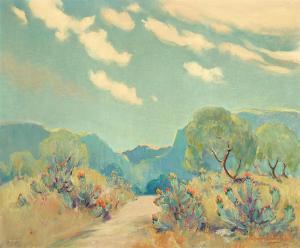 DAWSON Henry 1811-1878,Prickly Pear Cactus near Texas Hills,1934,Bonhams GB 2024-04-23