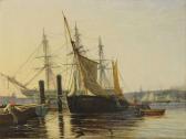 DAWSON Henry Thomas 1841-1896,A HARBOUR SCENE,1859,Sworders GB 2019-06-25