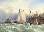 DAWSON Henry Thomas,Choppy waters off the entrance to Portsmouth harbo,1881,Christie's 2006-11-08