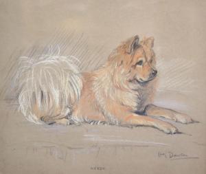 DAWSON Lucy 1867-1958,Portrait of a Chow Chow Dog,Gorringes GB 2021-12-07