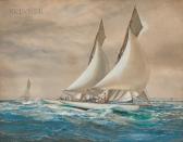 DAWSON Montague 1890-1973,Racing Yachts,Skinner US 2018-09-21