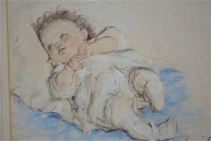 DAWSON Muriel 1897-1974,Study of a Baby,Gilding's GB 2015-08-04