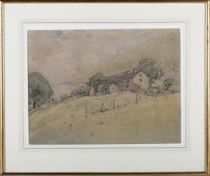 DAWSON Nelson Ethelred,Landscape with Farm Buildings,20th century,Tooveys Auction 2023-01-18