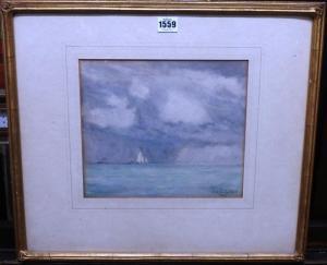 DAWSON Nelson Ethelred 1859-1941,Sailing boat off the coast,Bellmans Fine Art Auctioneers 2017-02-07