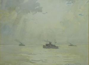 DAWSON Nelson Ethelred 1859-1941,Shipping at Sea,David Duggleby Limited GB 2018-11-17