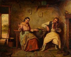 DAWSON Septamus 1851-1914,The Young Couple,Morgan O'Driscoll IE 2023-01-09