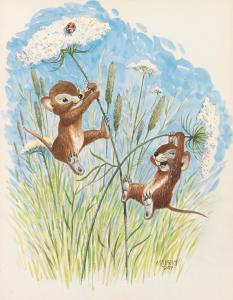 DAY Maurice 1892-1963,Swinging Wood Mice,Swann Galleries US 2016-09-29