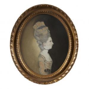 DAY Thomas,Pair of portrait miniature silhouettes: a lady and,18th century,Freeman 2018-11-14