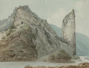 DAY William 1764-1807,Ilam Rock, Dovedale,1789,Christie's GB 2023-12-08