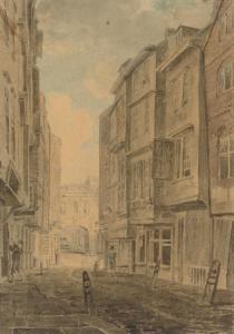 DAYES Edward 1763-1804,Butchers Row and Temple Bar, London,Christie's GB 2007-12-11