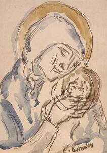 De AMICIS Cristoforo 1902-1987,Madonna con bambino,Basezero IT 2024-02-29