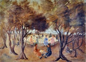 de ANGELIS Luigi 1883-1966,Pic nic,1948,Vincent Casa d'Aste IT 2024-03-23