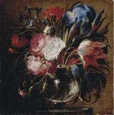 De ARELLANO Juan 1614-1676,A tulip, carnations, roses, irises, bluebells and ,Christie's 2006-12-08
