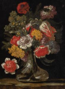 De ARELLANO Juan 1614-1676,Flowers in a Glass Vase,William Doyle US 2023-01-25