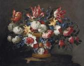 De ARELLANO Juan 1614-1676,Snowballs, daffodils, tulips, roses and other flow,Christie's 2007-12-06