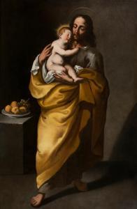 DE ARTEAGA Sebastian 1610-1656,Saint Joseph with the Child,La Suite ES 2021-06-08