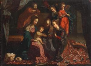 de AYALA Josefa 1630-1684,The Mystic Marriage of Saint Catherine,1647,Bonhams GB 2020-12-17