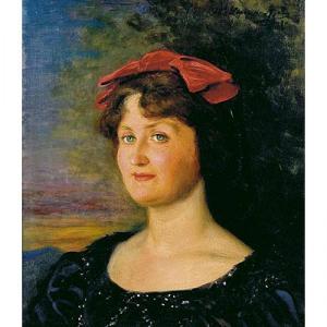 DE AYALA MANUEL LOPEZ 1869-1920,""Retrato de dama con lazo rojo"",Subastas Segre ES 2013-05-21
