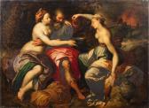 de BACKER Jacob I 1560-1590,Loth et ses filles (Genèse, XIX, 31-36),Varenne Encheres FR 2024-04-26