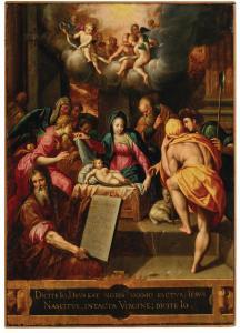 de BACKER Jacob I 1560-1590,The Adoration of the Shepherds,Palais Dorotheum AT 2023-10-25