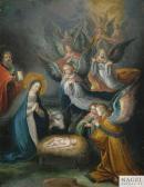 de BAELLIEUR Cornelis I,Die Heilige Familie mit Engeln in Anbetung des Kin,Nagel 2013-10-08