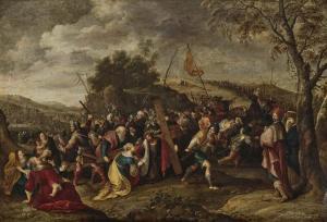 de BAELLIEUR Cornelis I,The Carrying of the Cross - Christ and St. Veronic,Neumeister 2020-12-02