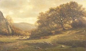 DE BAERDEMAKER Félix 1836-1878,An extensive wooded landscape with a figure and ca,Bonhams 2013-01-13