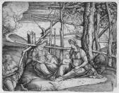 DE BARBARI Jacopo 1440-1516,Die Hl. Familie mit der hl. Elisabeth und de,1499-1501,Galerie Bassenge 2008-05-29