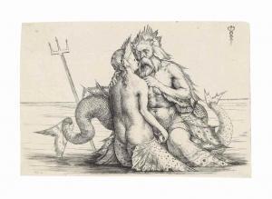 DE BARBARI Jacopo 1440-1516,Triton and Nereid,1516,Christie's GB 2017-01-25