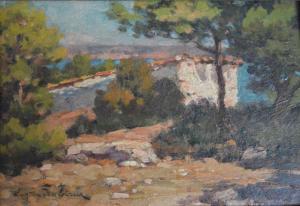 de BARBERIIS Eugène 1851-1937,Paysages du sud,Aguttes FR 2017-10-12