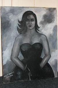DE BARBOT Guy 1900,Portrait of a woman in black dress,1956,Henry Adams GB 2016-04-13