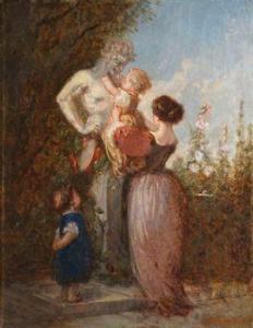 de BEAUMONT Edouard Charles,Mère et enfants devant le buste d\’un satyre,Rossini 2021-09-09