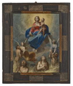 DE BELLIS Antonio 1616-1656,Madonna and Child with Souls in Purgatory,Christie's GB 2022-12-09