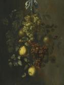 DE BERGH Gillis Gillisz,A FESTOON OF GRAPES, APPLES AND PEARS HANGING FROM,1656,Sotheby's 2013-04-10