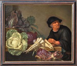DE BERGH Gillis Gillisz 1600-1665,Le vendeur de légume,1664,Mercier & Cie FR 2020-05-03