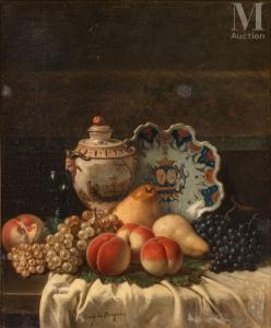 DE BERGUE Tony Francois 1820-1890,Composition aux fruits,Millon & Associés FR 2022-06-17