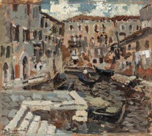 de BERNARDI Domenico 1892-1963,A Venezia,1924,Finarte IT 2024-03-27