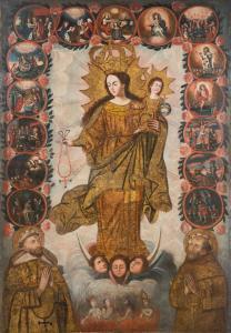DE BERRIO Gaspar Miguel,Our Lady of the Rosary with Saint Dominic and Sain,La Suite 2023-06-29