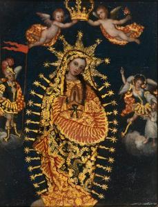 DE BERRIO Gaspar Miguel,The Coronation of the Virgin Mary with two Archang,La Suite 2022-07-07