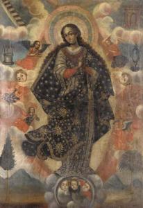DE BERRIO Gaspar Miguel 1706-1762,Virgen Inmaculada,1760,Christie's GB 2003-05-28