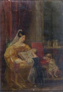 DE BERRY duchesse Louise 1798-1870,Louise de Berry et ses enfants,1834,Tajan FR 2012-10-26