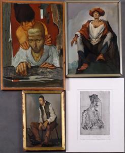 DE BIE Eugene 1914-1983,Portrait,Galerie Moderne BE 2023-01-23