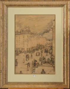 de BIEVRE Ernest 1867,Boulevard animé,VanDerKindere BE 2014-03-18