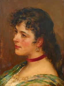 De BLAAS Eugenio Eugen 1843-1931,Portrait of a lady,Galerie Koller CH 2024-03-22