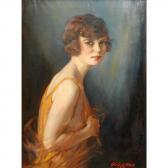 DE BLAAS Guilio 1888-1934,Portrait of a Lady,1926,William Doyle US 2013-06-05